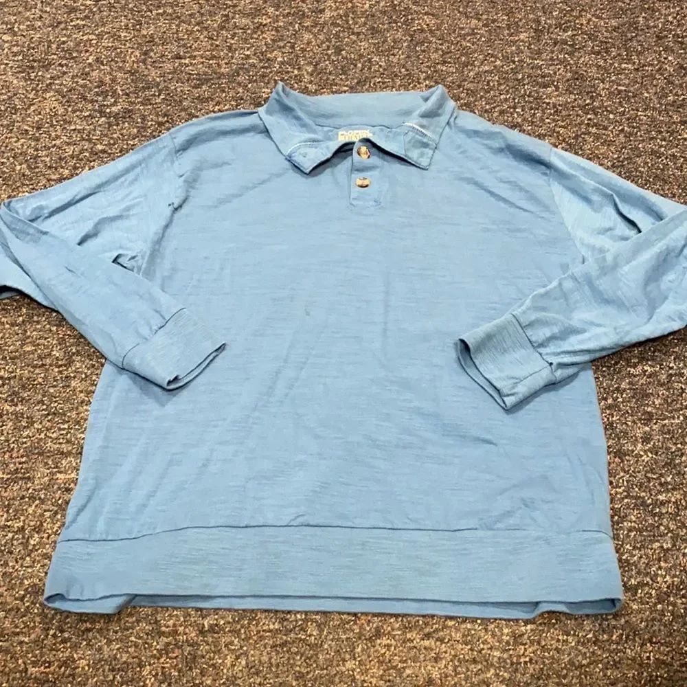 Open Trails Baby Blue Polo Shirt sz. 2XL